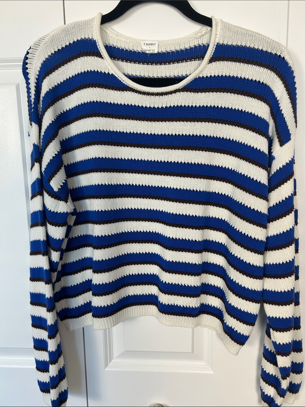 Z Supply & Evereve Prado Striped Crewneck Sweater Size Large
